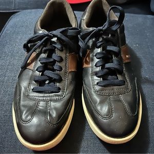 Tommy Hilfiger leather black sneakers, size 10.5.